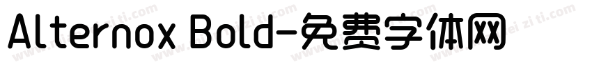 Alternox Bold字体转换